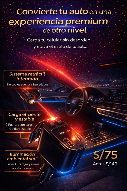Cargador 4 en 1 / GALAXY CAR